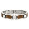 Lex & Lu Chisel Stainless Steel Polished w/Tiger's Eye Bracelet 8.5'' - 4 - Lex & Lu