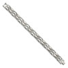 Lex & Lu Chisel Stainless Steel Polished and Brushed Link Bracelet 8.5'' - 2 - Lex & Lu