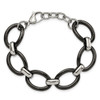 Lex & Lu Chisel Stainless Steel Polished Bracelet 7'' LALSRB2113-7 - 5 - Lex & Lu