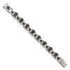 Lex & Lu Chisel Stainless Steel Skull Bracelet 8.25'' - 3 - Lex & Lu