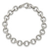 Lex & Lu Chisel Stainless Steel Polished Links Bracelet 8.25'' LAL38152 - 4 - Lex & Lu