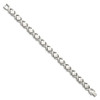 Lex & Lu Chisel Stainless Steel Stampato Bracelet 7.5'' - 3 - Lex & Lu