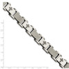 Lex & Lu Chisel Stainless Steel Laser-cut Crosses Bracelet 8.75'' - 5 - Lex & Lu