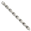 Lex & Lu Chisel Stainless Steel Black-plated & Black Diamonds Bracelet 8.5'' - 3 - Lex & Lu