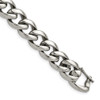 Lex & Lu Chisel Stainless Steel Polished Link Bracelet 8.25'' - Lex & Lu