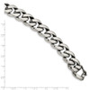 Lex & Lu Chisel Stainless Steel Polished Link Bracelet 8.25'' - 5 - Lex & Lu