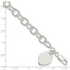 Lex & Lu Sterling Silver Heart Charm Bracelet 7.25'' LAL3920 - 5 - Lex & Lu