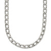 Lex & Lu Chisel Stainless Steel Polished Squares Necklace 24'' - Lex & Lu