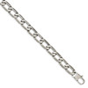 Lex & Lu Chisel Stainless Steel Polished Squares Necklace 24'' - 4 - Lex & Lu