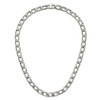 Lex & Lu Chisel Stainless Steel Polished Squares Necklace 24'' - 6 - Lex & Lu