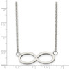 Lex & Lu Chisel Stainless Steel Brushed/Polished Infinity Symbol Necklace 20'' - 5 - Lex & Lu
