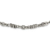 Lex & Lu Chisel Stainless Steel Necklace 20'' LAL39882 - Lex & Lu