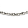 Lex & Lu Chisel Stainless Steel Polished Necklace 20'' LAL39904 - Lex & Lu