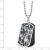 Lex & Lu Chisel Stainless Steel Black Plated 0.015ct. Diamond Necklace 24'' - 5 - Lex & Lu
