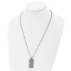 Lex & Lu Chisel Stainless Steel Matte/Antiqued Live/Dream/Believe Necklace 24'' - 4 - Lex & Lu