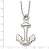 Lex & Lu Chisel Stainless Steel Polished Anchor Mariner Cross Necklace 22'' - 5 - Lex & Lu