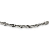 Lex & Lu Chisel Stainless Steel Polished Necklace 24'' - Lex & Lu