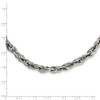 Lex & Lu Chisel Stainless Steel Polished Necklace 24'' - 6 - Lex & Lu