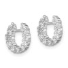 Lex & Lu Sterling Silver CZ Horseshoe Post Earrings - 2 - Lex & Lu