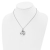 Lex & Lu Chisel Stainless Steel Polished Necklace 17'' LALSRN2159-17 - 4 - Lex & Lu