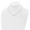 Lex & Lu Chisel Stainless Steel Yellow Plated Polished Heart Necklace 16.25'' - 4 - Lex & Lu