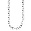 Lex & Lu Chisel Stainless Steel Link 22'' Necklace - 3 - Lex & Lu