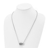 Lex & Lu Chisel Stainless Steel Wire Barrel Necklace 24'' - 4 - Lex & Lu