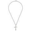 Lex & Lu Chisel Stainless Steel Polished Fancy Cross Necklace 22'' - 6 - Lex & Lu