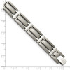 Lex & Lu Chisel Titanium Brushed and Polished Bracelet 8.75'' LAL40897 - 5 - Lex & Lu