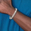 Lex & Lu Chisel Titanium Brushed and Polished ID Bracelet 8.5'' - 4 - Lex & Lu
