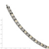 Lex & Lu Chisel Titanium w/14k Inlay Accent Bracelet 8.5'' - 5 - Lex & Lu