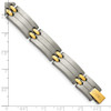 Lex & Lu Chisel Titanium Yellow IP-Plating Bracelet 8.5'' - 5 - Lex & Lu