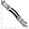 Lex & Lu Chisel Titanium Black Plating Bracelet 8.5'' - 5 - Lex & Lu