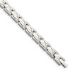 Lex & Lu Chisel Stainless Steel Brushed and Polished Bracelet 8.5'' LAL41099 - Lex & Lu