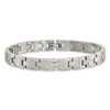 Lex & Lu Chisel Stainless Steel Brushed and Polished Bracelet 8.5'' LAL41099 - 4 - Lex & Lu