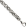 Lex & Lu Chisel Stainless Steel Polished Fancy Link Bracelet 8.5'' LAL41144 - Lex & Lu