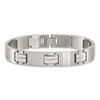 Lex & Lu Chisel Stainless Steel Brushed and Polished Bracelet 8.5'' LAL41145 - 4 - Lex & Lu