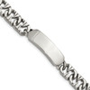 Lex & Lu Chisel Stainless Steel Polished ID Bracelet 8.5'' LAL41153 - Lex & Lu