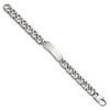 Lex & Lu Chisel Stainless Steel Polished ID Bracelet 8.5'' LAL41153 - 3 - Lex & Lu