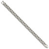 Lex & Lu Chisel Stainless Steel Brushed and Polished Bracelet 8.5'' LAL41158 - 3 - Lex & Lu