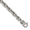 Lex & Lu Chisel Stainless Steel Polished Bracelet 8.5'' LAL41169 - Lex & Lu