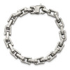 Lex & Lu Chisel Stainless Steel Polished Bracelet 8.5'' LAL41169 - 4 - Lex & Lu