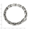 Lex & Lu Chisel Stainless Steel Polished Bracelet 8.5'' LAL41169 - 5 - Lex & Lu