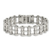 Lex & Lu Chisel Stainless Steel Polished Bracelet 8.5'' LAL41179 - 4 - Lex & Lu