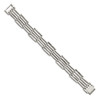 Lex & Lu Chisel Stainless Steel Polished Bracelet 8.5'' LAL41217 - 3 - Lex & Lu