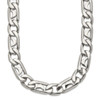 Lex & Lu Chisel Stainless Steel Polished Links Necklace 24'' LAL41320 - Lex & Lu