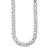 Lex & Lu Chisel Stainless Steel Polished Links Necklace 24'' LAL41320 - 3 - Lex & Lu