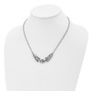 Lex & Lu Chisel Stainless Steel Polished Claddagh Necklace 18'' LAL41374 - 4 - Lex & Lu
