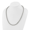 Lex & Lu Chisel Stainless Steel Polished Necklace 24'' LAL41384 - 5 - Lex & Lu