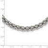 Lex & Lu Chisel Stainless Steel Polished Necklace 24'' LAL41384 - 7 - Lex & Lu